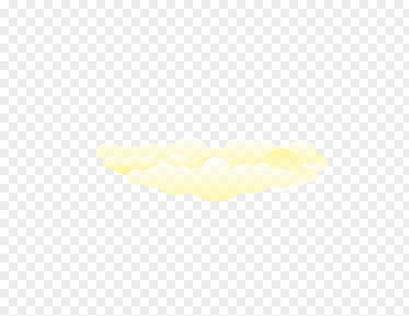 Hand-painted Cloud Yellow Angle Pattern PNG