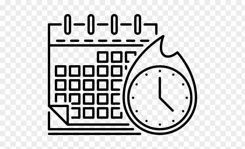 Linear Calendar Clip Art PNG