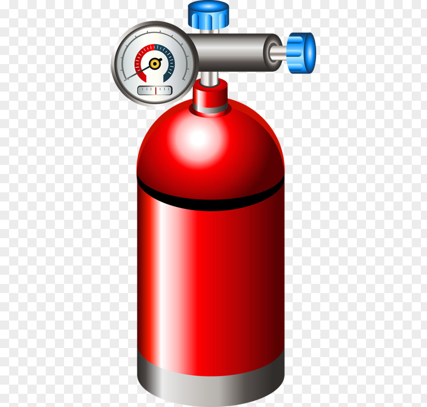 Red Fire Hydrant Extinguisher Cartoon Oxygen Tank PNG