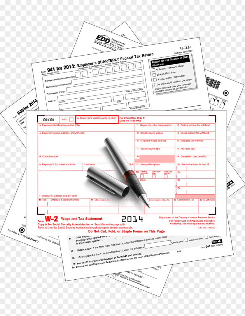 Design Document Form W-2 Office Depot PNG