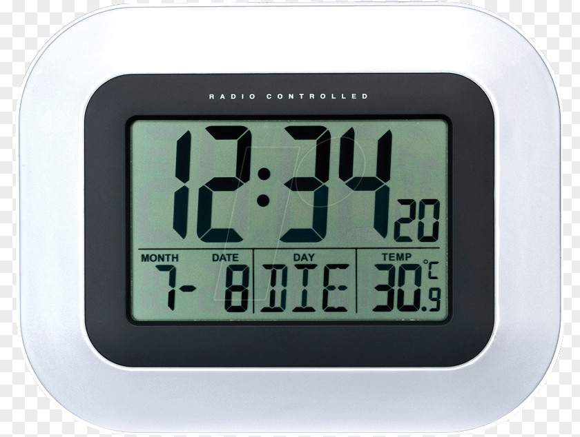 Quartz Wall Clock Digital La Crosse Technology Alarm Clocks Atomic PNG