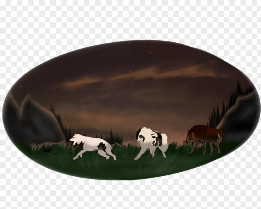 Romans 8 Cattle Oval Tableware PNG