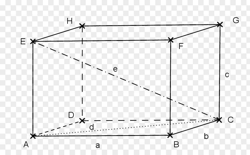Angle Cuboid Rectangle Vertex Diagonal PNG