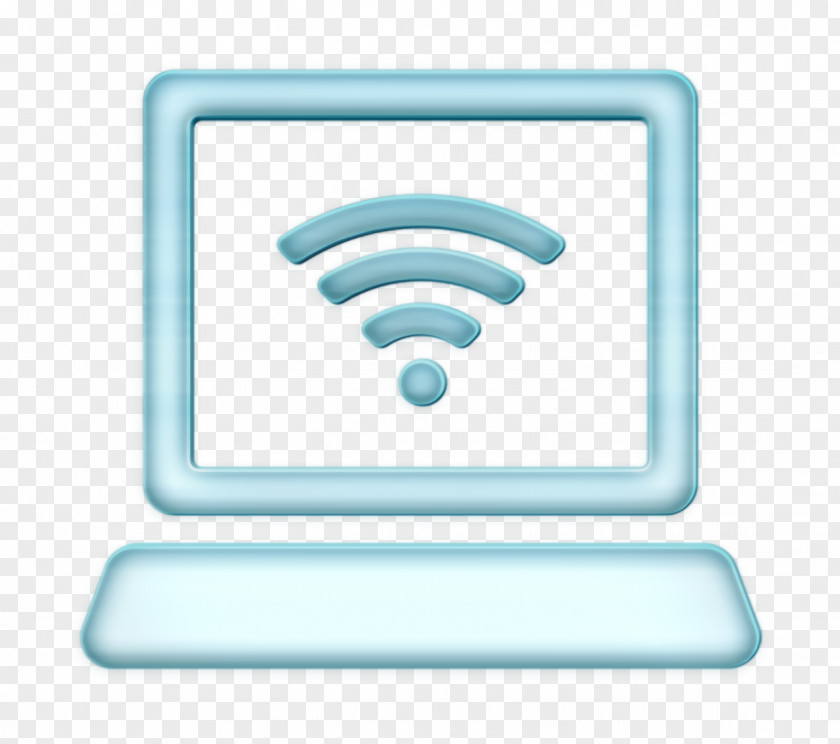 Computer With WiFi Signal Icon Wifi PNG
