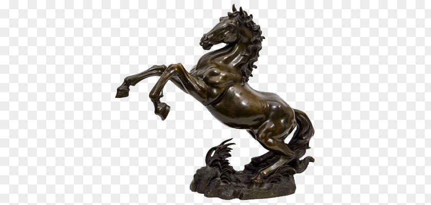 Japan Equestrian Statue Meiji Period Bronze Sculpture PNG