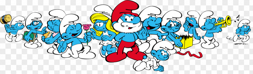 Tous The Smurfette Papa Smurf Smurfs Purple PNG