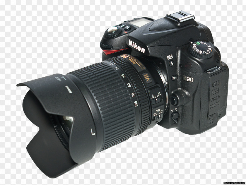 Camera Nikon D90 AF-S DX Nikkor 18-105mm F/3.5-5.6G ED VR D7000 Digital SLR PNG