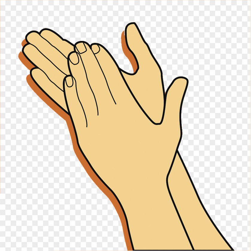 Clap Your Hands Warmly And Welcome Gestures Clapping Gesture Clip Art PNG