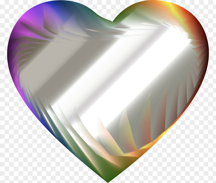Heart Refraction Reflection Clip Art PNG