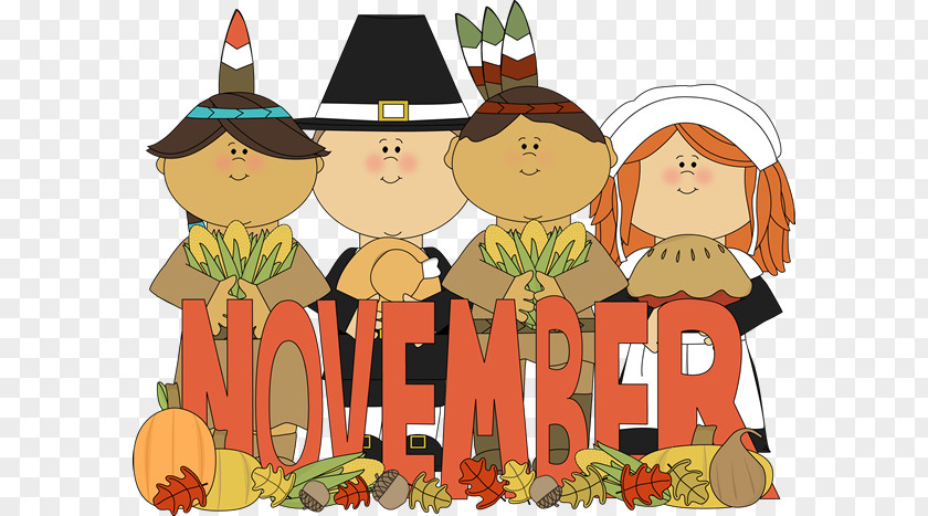 November Cliparts Pilgrims Thanksgiving Native Americans In The United States Clip Art PNG