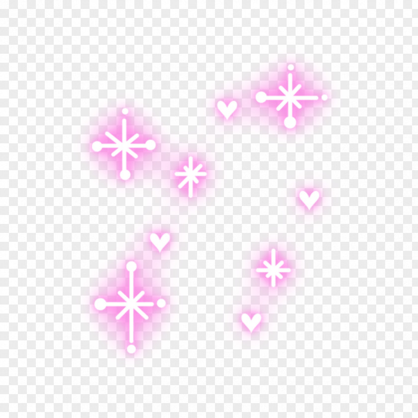 Petal Magenta Heart Neon Sticker Text Pink M PNG