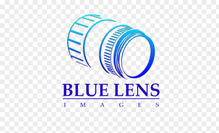 Blue Lens Logo Brand Font PNG