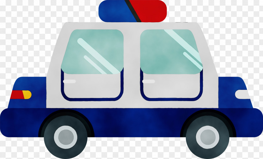 Commercial Vehicle Electric Blue Motor Mode Of Transport Police Car PNG