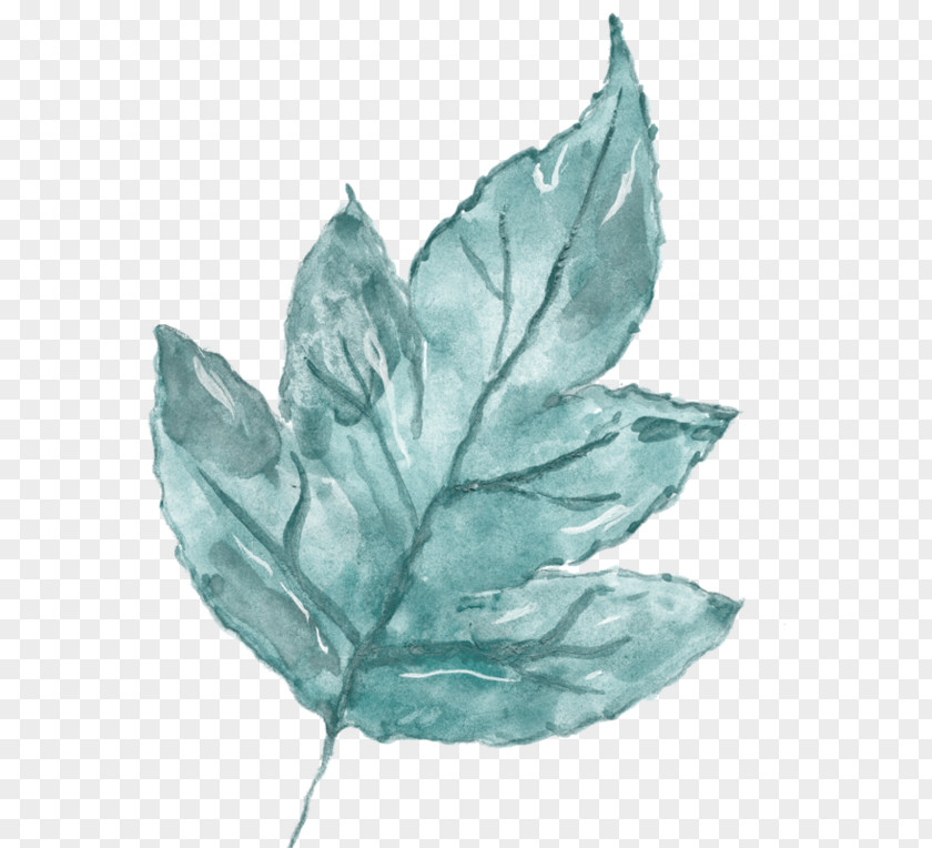 Leaf Watercolor Painting PNG