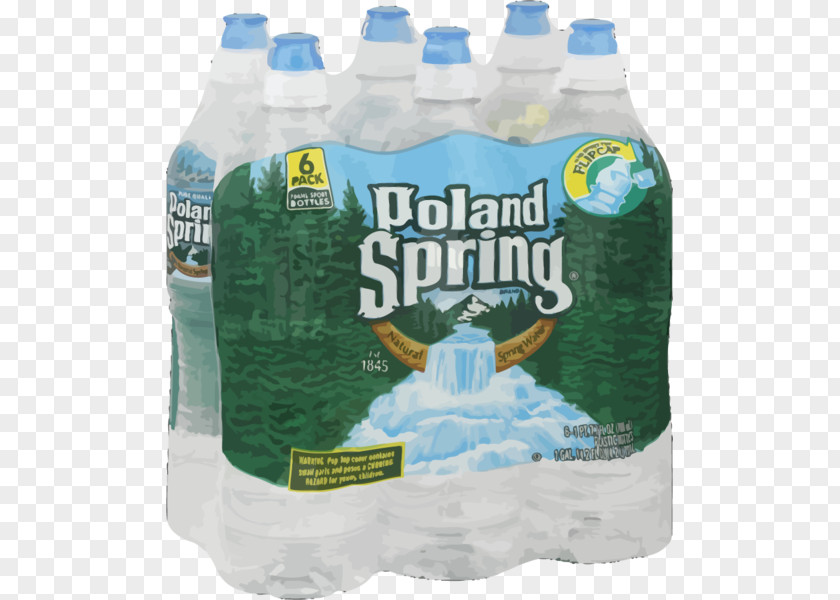 Water Mineral Carbonated Bottled Poland Spring PNG