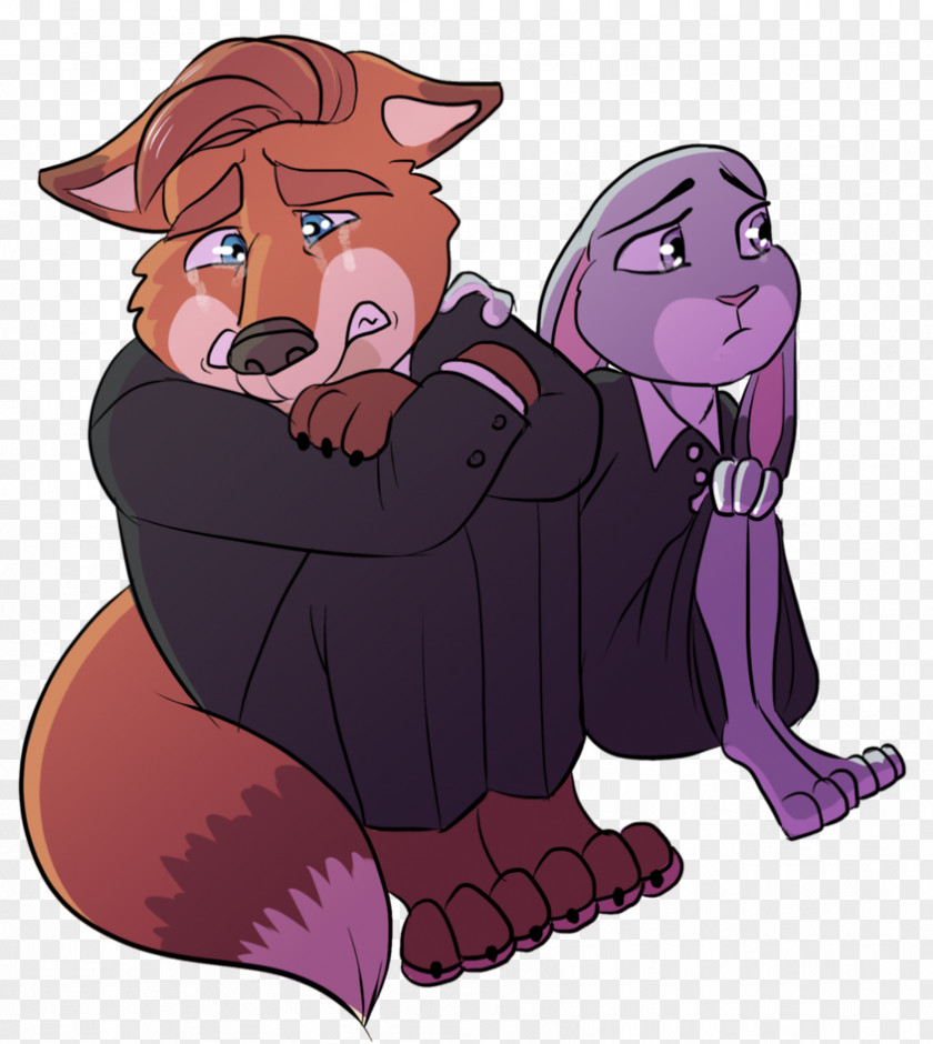 ZOOTROPOLIS Gideon Grey Stu Hopps Lt. Judy Crying PNG