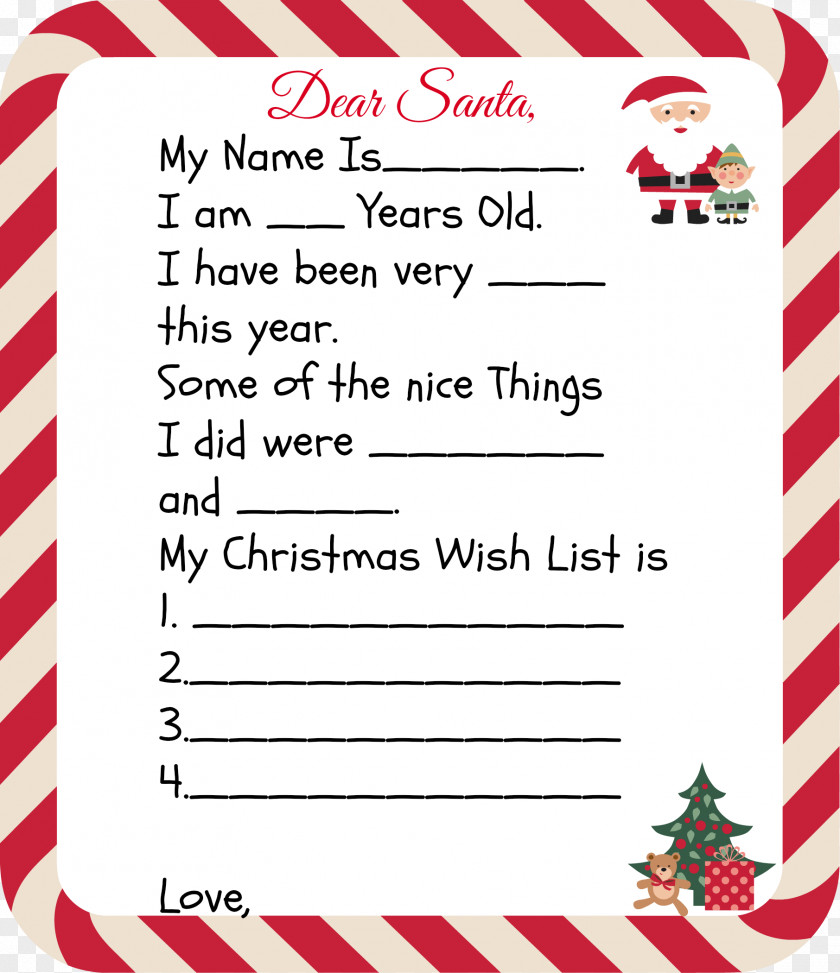 Dear Tooth Fairy Writing Paper Santa Claus Letter Christmas Day Child Biblical Magi PNG