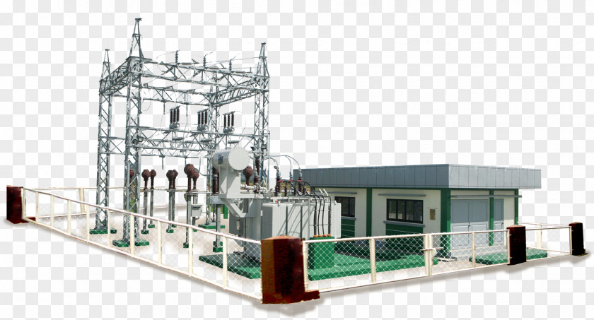 Distribution Electrical Substation Electricity Surge Arrester Electric Power Transformer PNG