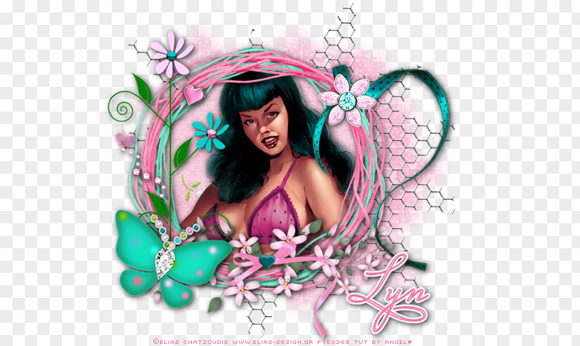 Fairy Illustration Valentine's Day Pink M Photomontage PNG