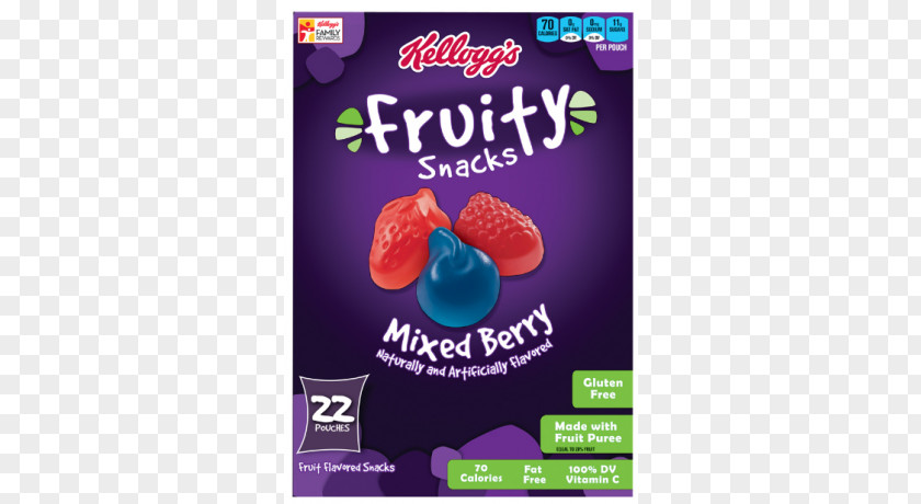 Mixed Berry Fruit Snacks Kellogg's PNG