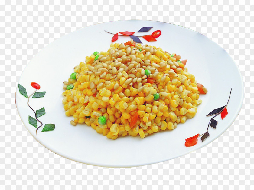 Pine Nut Corn Risotto Vegetarian Cuisine Maize PNG