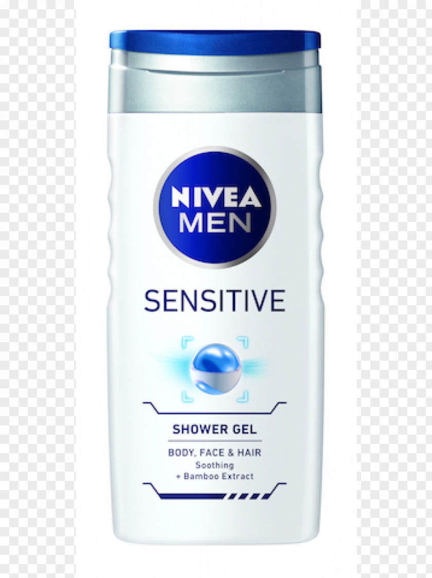 Shower NIVEA MEN Sensitive Moisturiser Gel Men Creme PNG