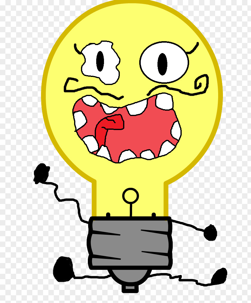 Fun Incandescent Light Bulb Lamp Clip Art PNG