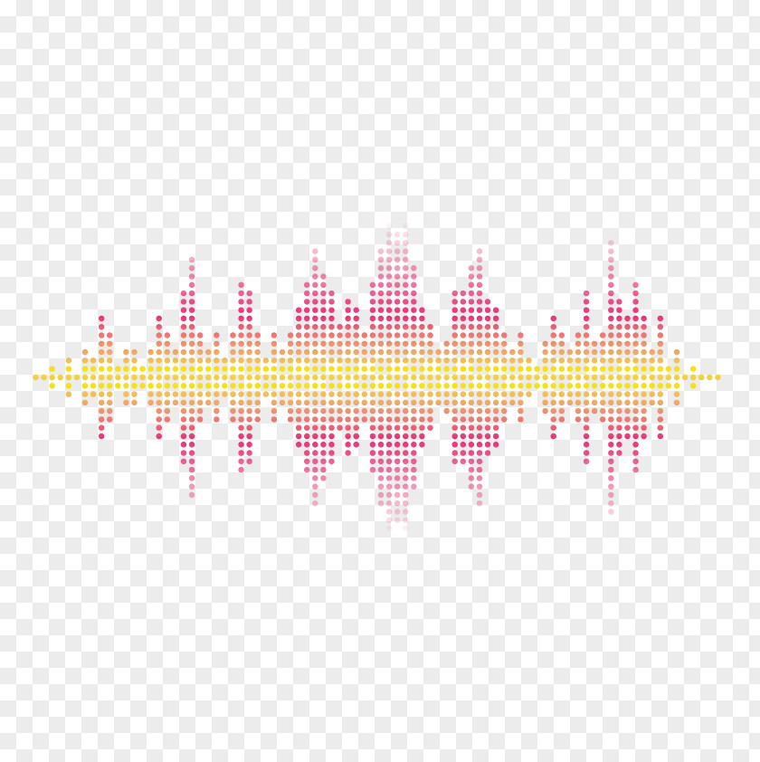 Vector Red Sonic Sound Pixel Wave PNG