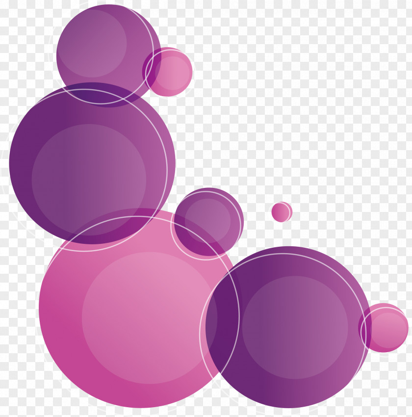 Dream Purple Circle Bubble PNG