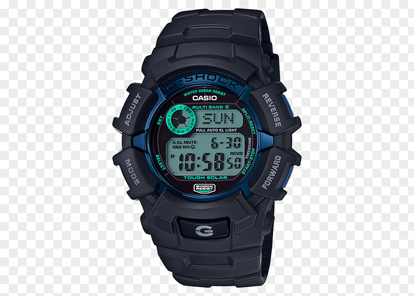 G Shock G-Shock Casio Solar-powered Watch Radio Clock PNG
