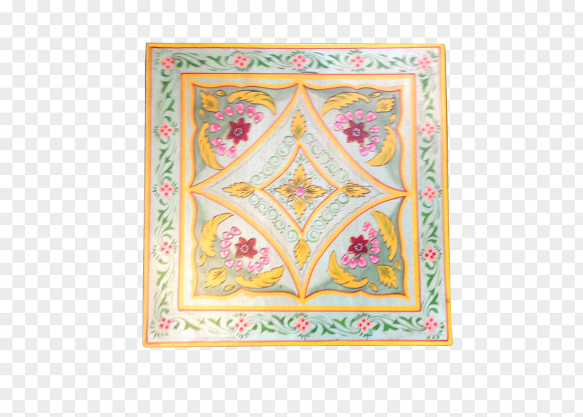 Hand Painted Desk Place Mats Visual Arts Rectangle PNG