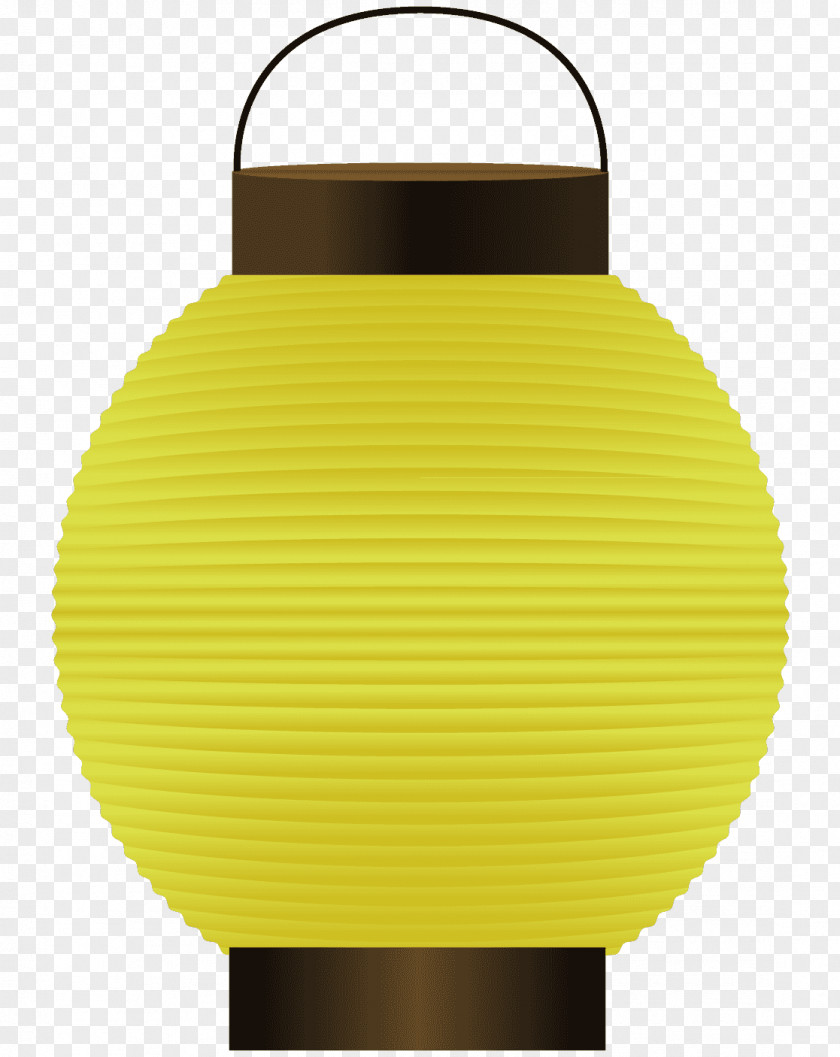 Illust Chōchin Lighting Yellow PNG