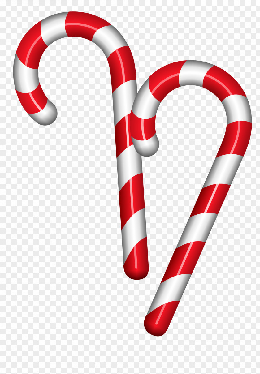 Red Candy Cane Lollipop PNG