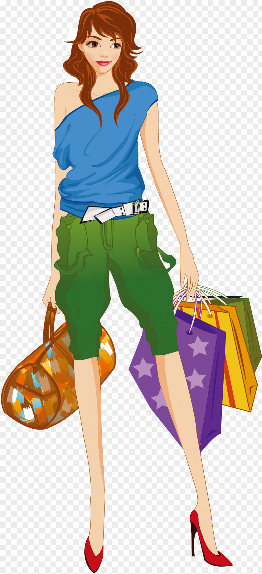 Woman Shopping PNG