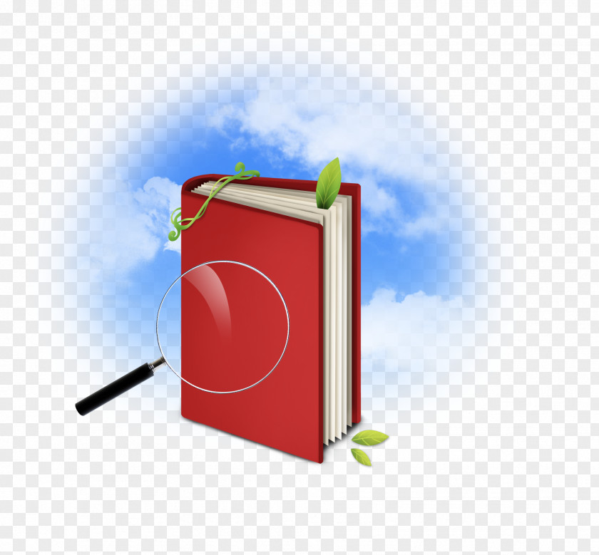 Book Magnifier Design Graphic PNG