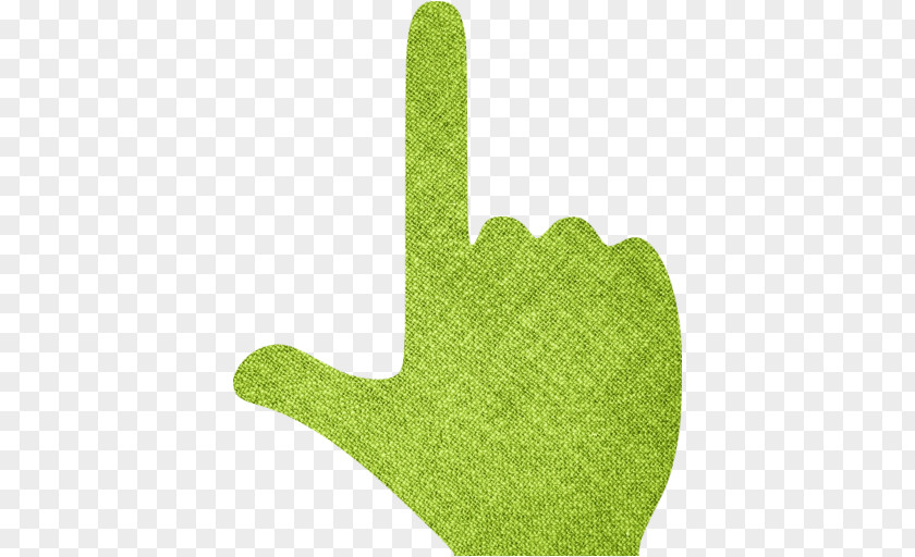 Green Cloth Finger Point And Click PNG