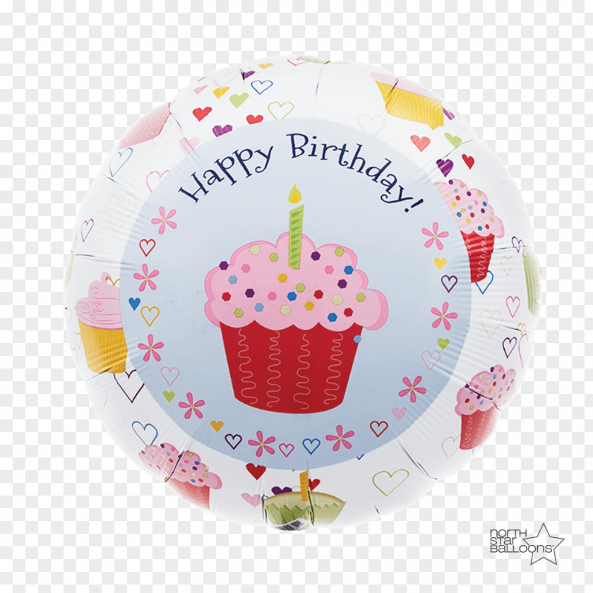 Balloon Cupcake Toy Birthday Cake PNG