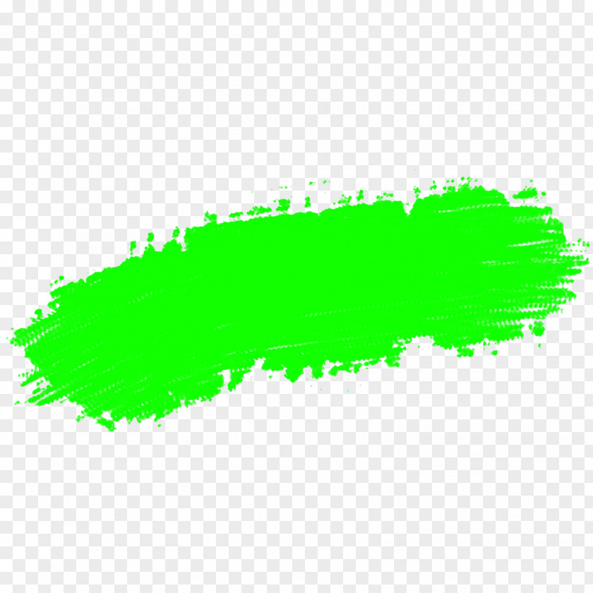 Brush Stroke Green Paint PNG