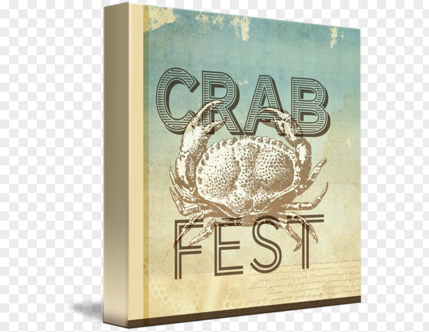 Crab In Kind Canvas Gallery Wrap Art Font PNG