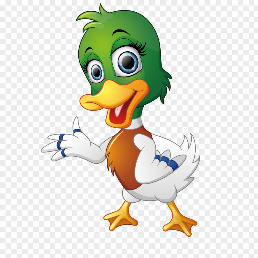 Green Little Ducks Royalty-free Cartoon Illustration PNG