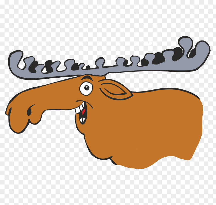 Moose Cartoon Clip Art Bullwinkle J. Illustration Image PNG