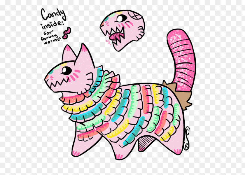 Cat Character Pink M Clip Art PNG