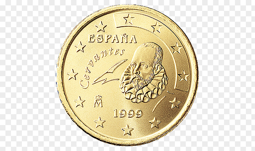 Coin Spain 50 Cent Euro 10 Coins PNG