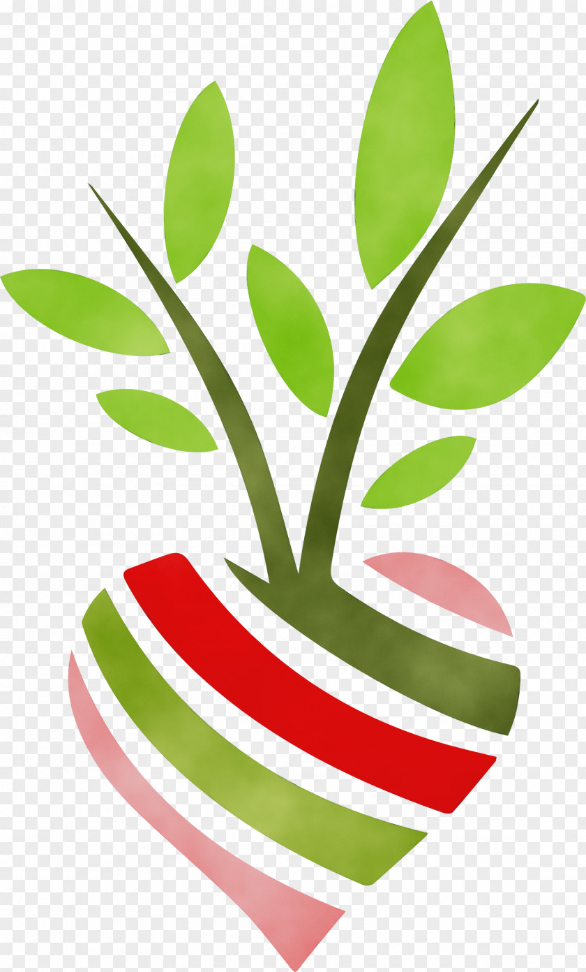 Plant Stem Leaf Flower Green Line PNG