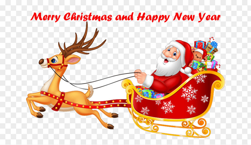 Reindeer Santa Claus NORAD Tracks Christmas Royalty-free PNG