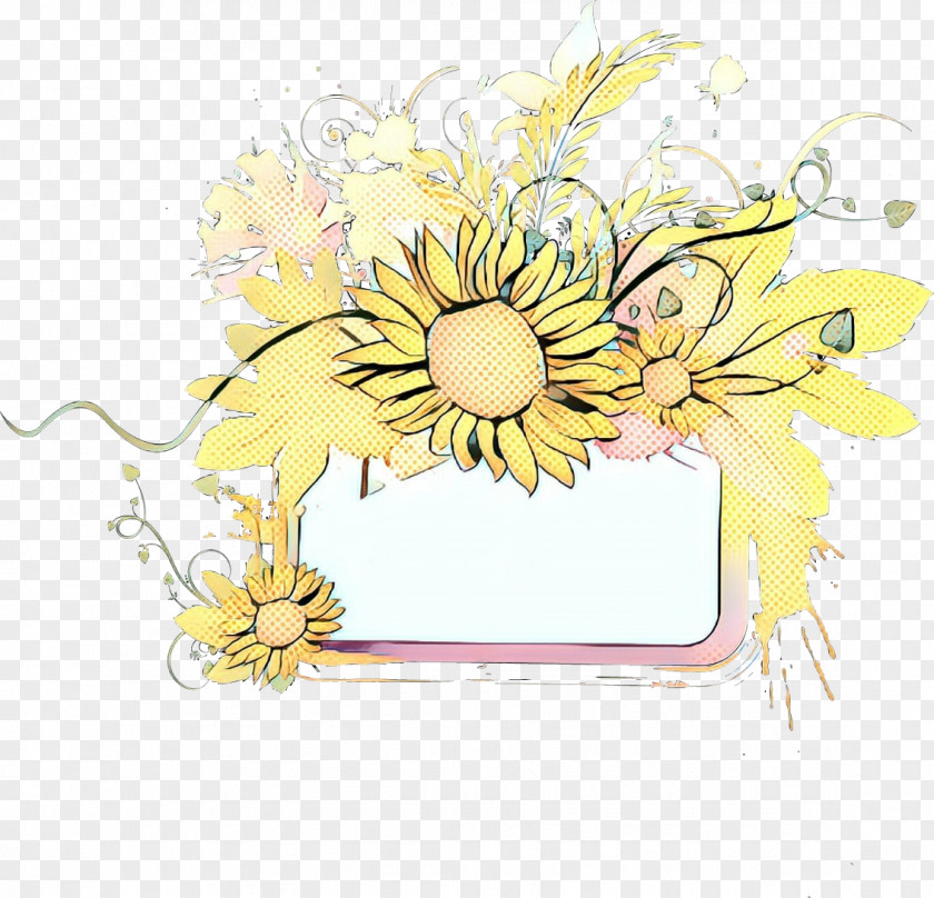 Sunflower Cut Flowers Floral Design PNG