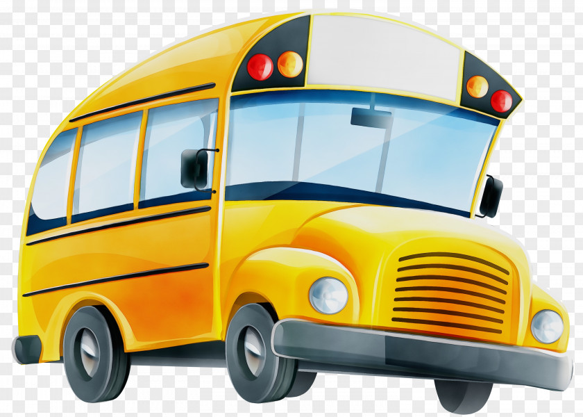 Commercial Vehicle Compact Car Cartoon School Bus PNG