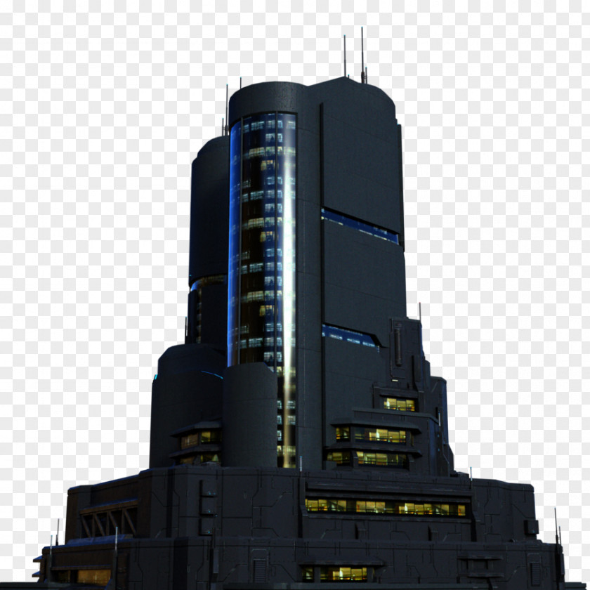 Creative Watermark Skyscraper PNG