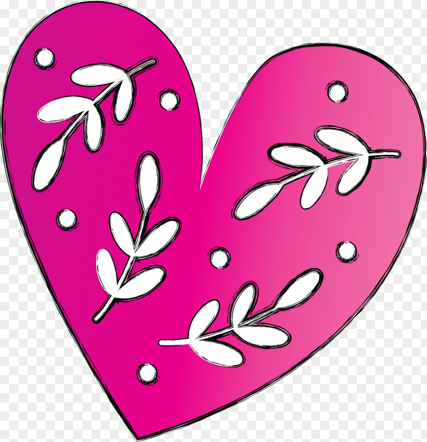 Valentines Day Happy Pink Heart PNG