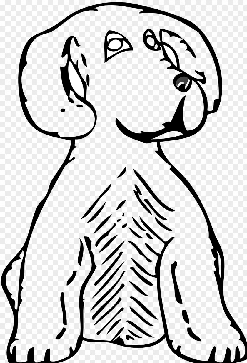 Black Puppy Line Art Drawing Coloring Book Clip PNG